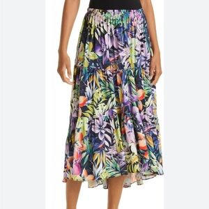 KOBI HALPERIN Floral Noe Tiered Skirt
